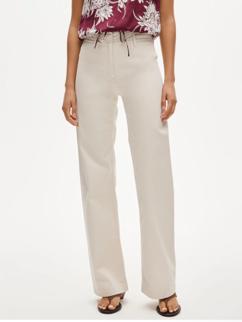 NWT J Crew Wide Leg Trouser in Chino